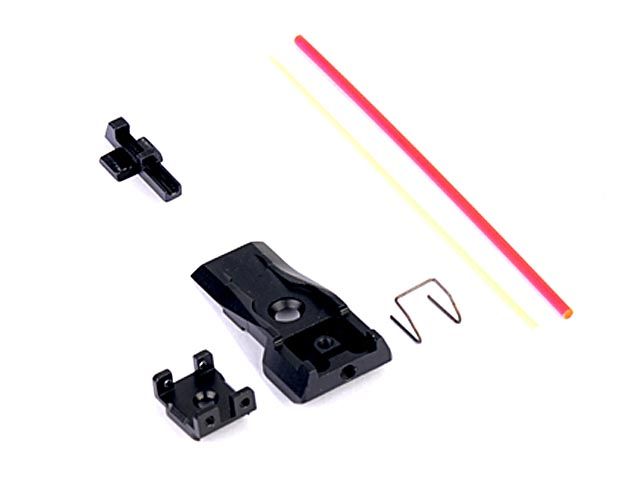 AIP Adjustable Aluminum Front and Rear Sight (Fiber) for Tokyo Marui 5.1