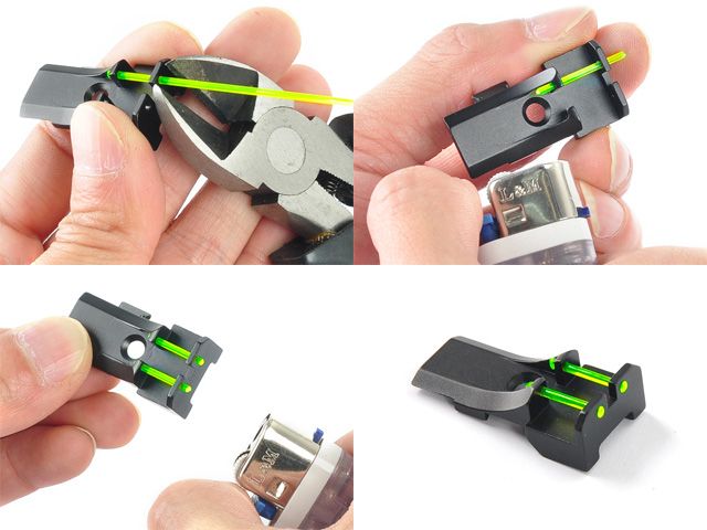 AIP Aluminum Front and Rear Sight ( Fiber) Ver.2 for Tokyo Marui 5.1